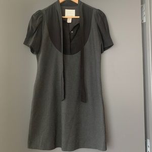 Black and Grey Madison Marcus Size 2 Women's Dress